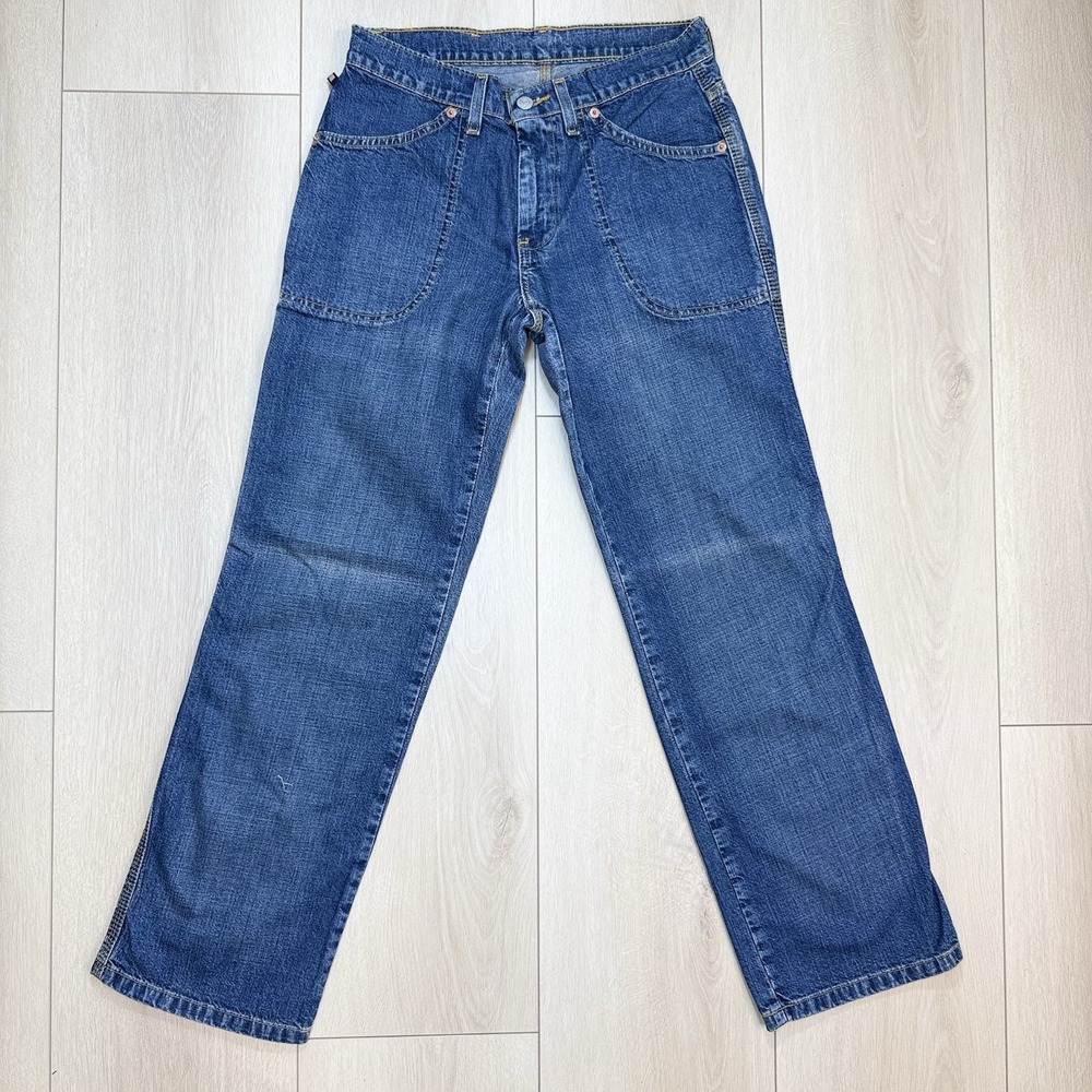 VTG Y2K Polo Jeans Co Ralph Lauren Carpenter Jeans Womens 2x30 Denim Utility RLP